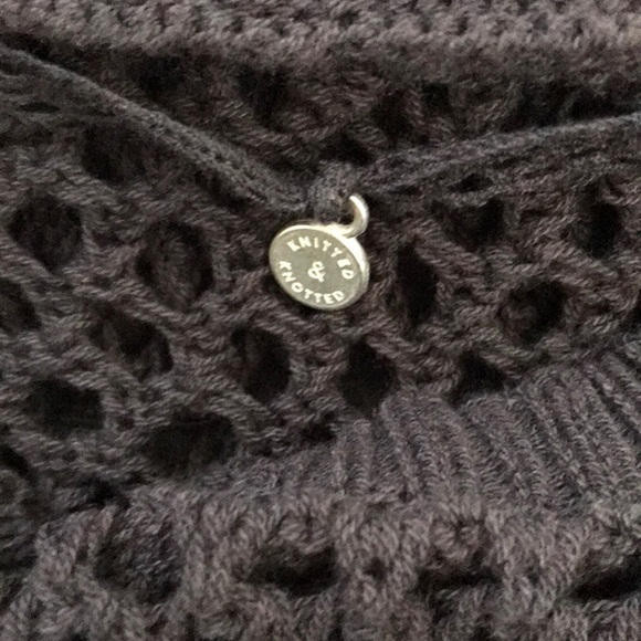 KNITTED & KNOTTED Black A-Line Dress Size Large - Picture 8 of 11